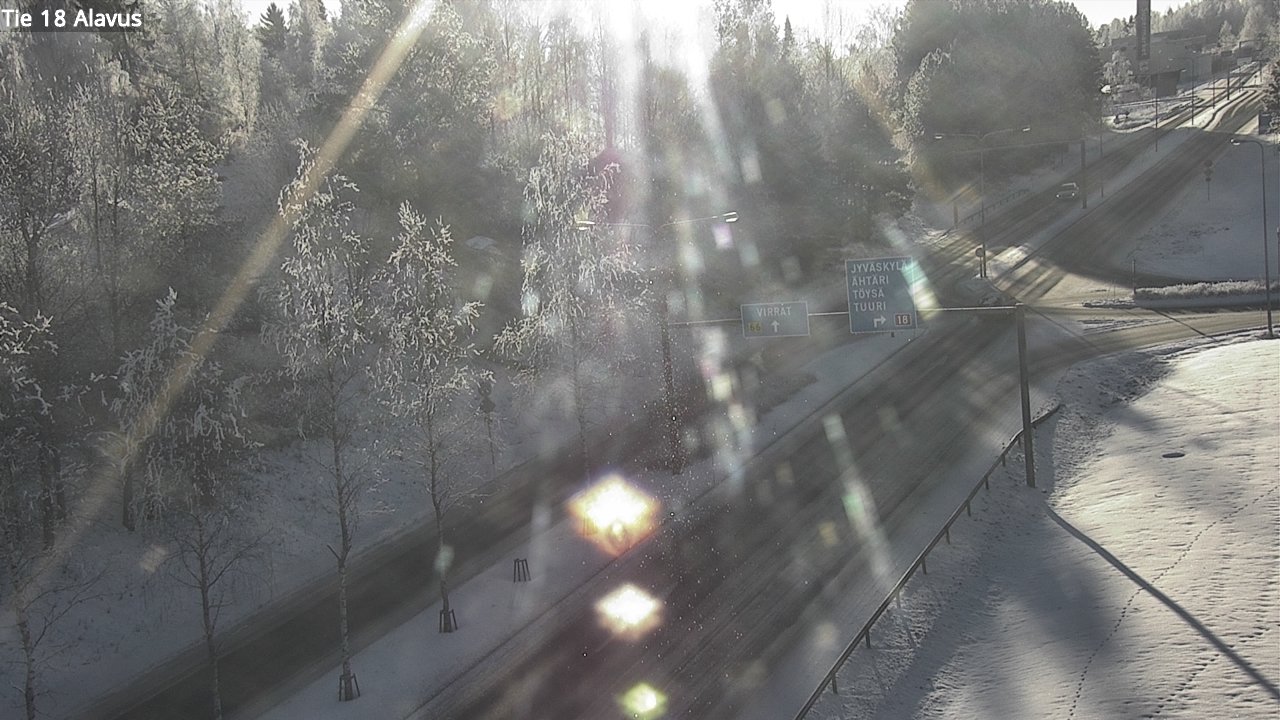 Weather Camera Image Väg 18 Alavo, Alavus, Etelä-Pohjanmaa
