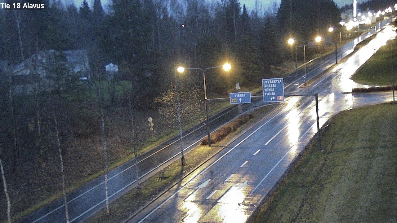 Weather Camera Image Väg 18 Alavo, Alavus, Etelä-Pohjanmaa
