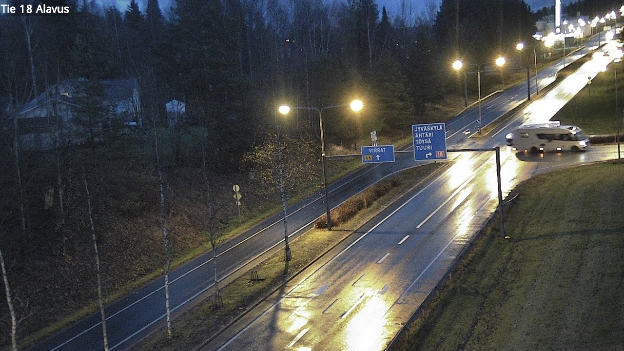 Weather Camera Image Väg 18 Alavo, Alavus, Etelä-Pohjanmaa