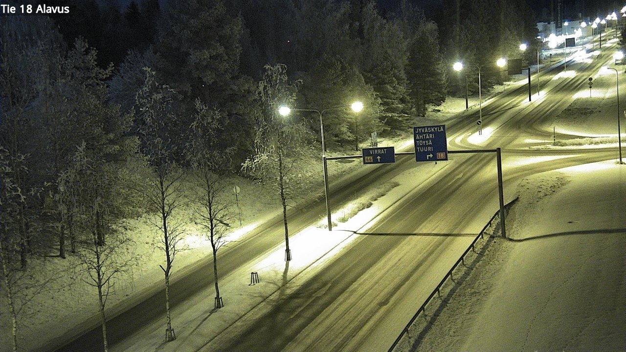 Weather Camera Image Väg 18 Alavo, Alavus, Etelä-Pohjanmaa