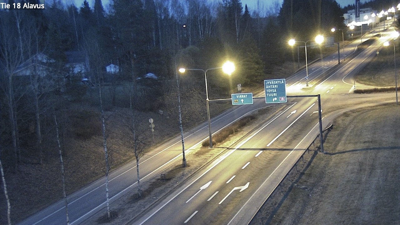 Weather Camera Image Road 18 Alavus, Alavus, Etelä-Pohjanmaa