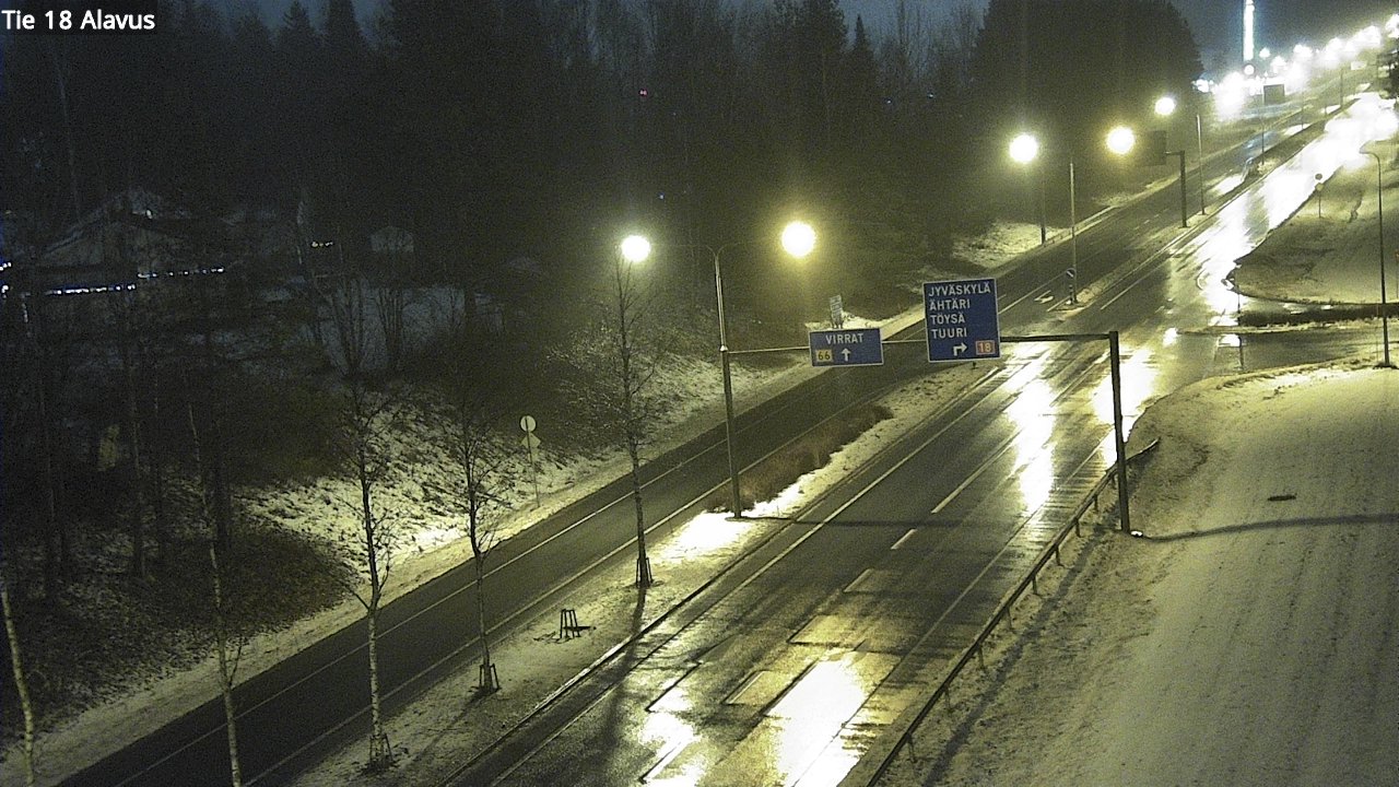 Weather Camera Image Väg 18 Alavo, Alavus, Etelä-Pohjanmaa