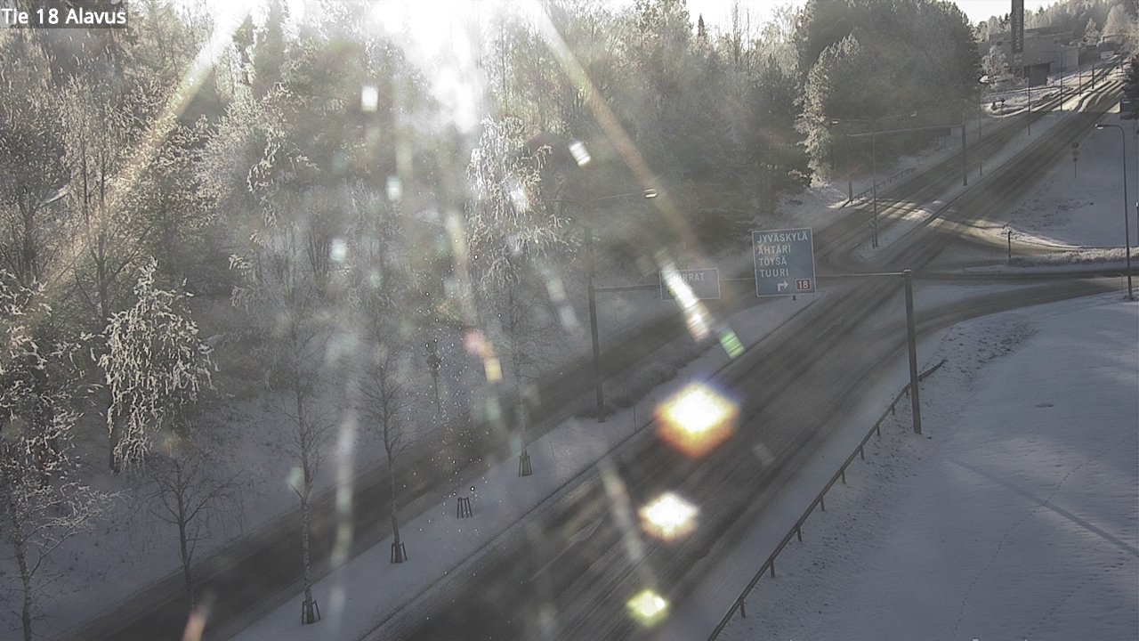 Weather Camera Image Väg 18 Alavo, Alavus, Etelä-Pohjanmaa
