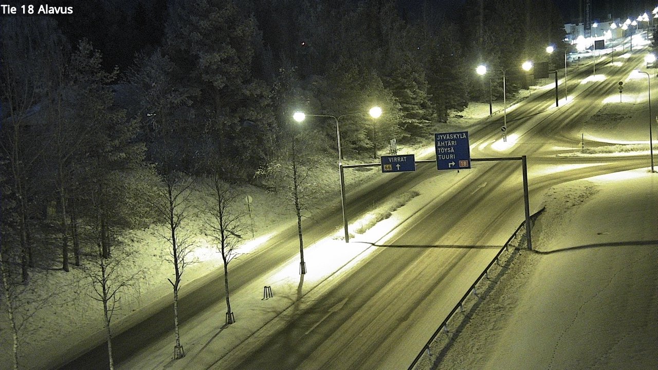 Weather Camera Image Road 18 Alavus, Alavus, Etelä-Pohjanmaa