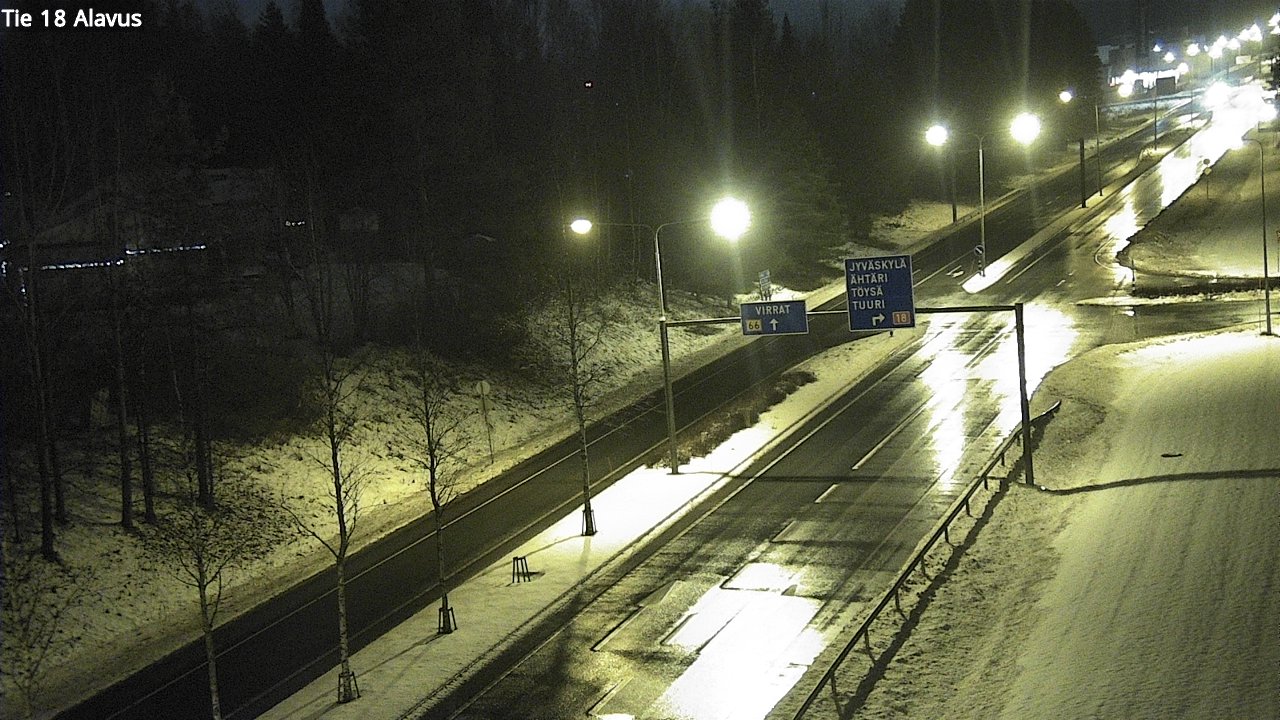 Weather Camera Image Road 18 Alavus, Alavus, Etelä-Pohjanmaa