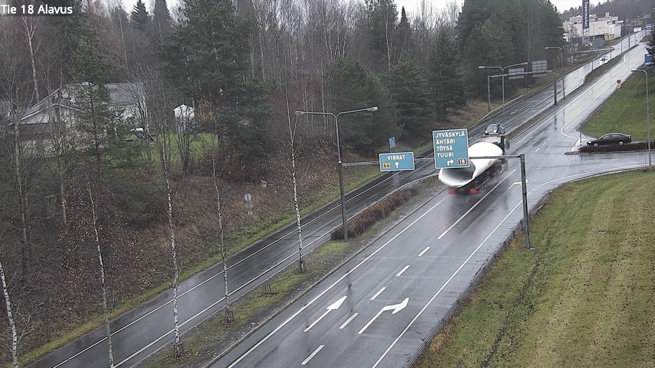 Weather Camera Image Väg 18 Alavo, Alavus, Etelä-Pohjanmaa
