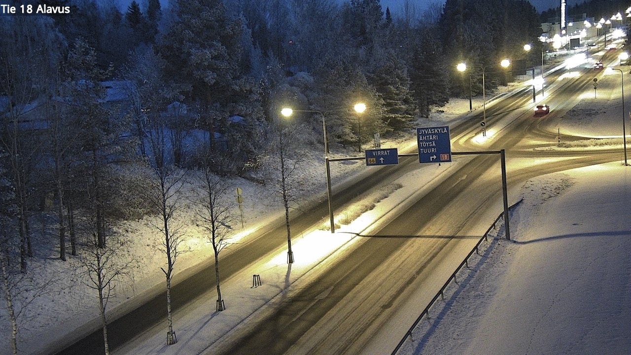 Weather Camera Image Väg 18 Alavo, Alavus, Etelä-Pohjanmaa