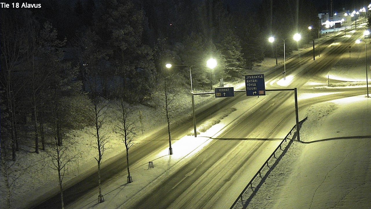 Weather Camera Image Road 18 Alavus, Alavus, Etelä-Pohjanmaa