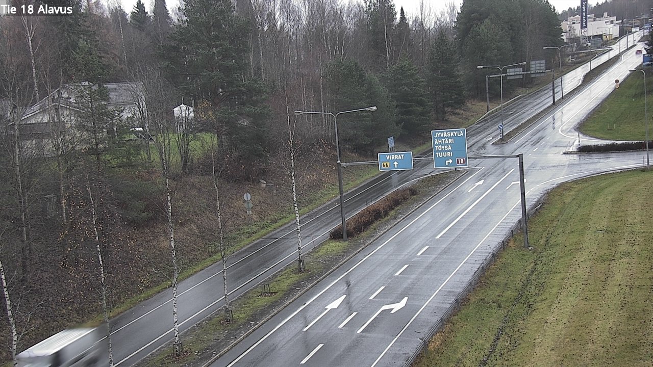 Weather Camera Image Väg 18 Alavo, Alavus, Etelä-Pohjanmaa