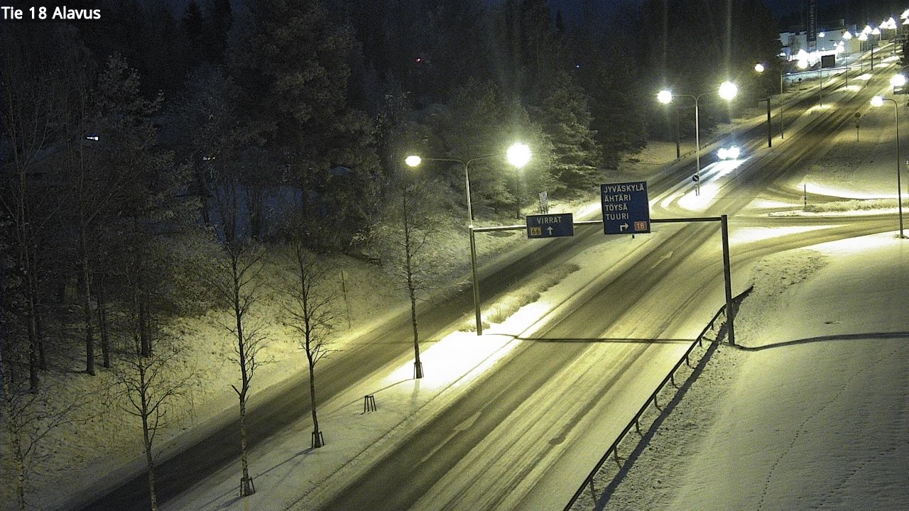 Weather Camera Image Väg 18 Alavo, Alavus, Etelä-Pohjanmaa
