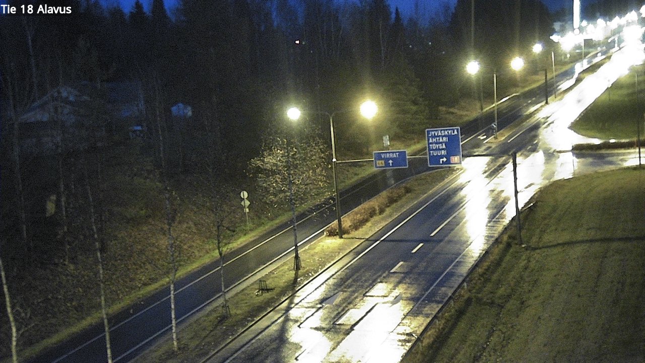 Weather Camera Image Väg 18 Alavo, Alavus, Etelä-Pohjanmaa