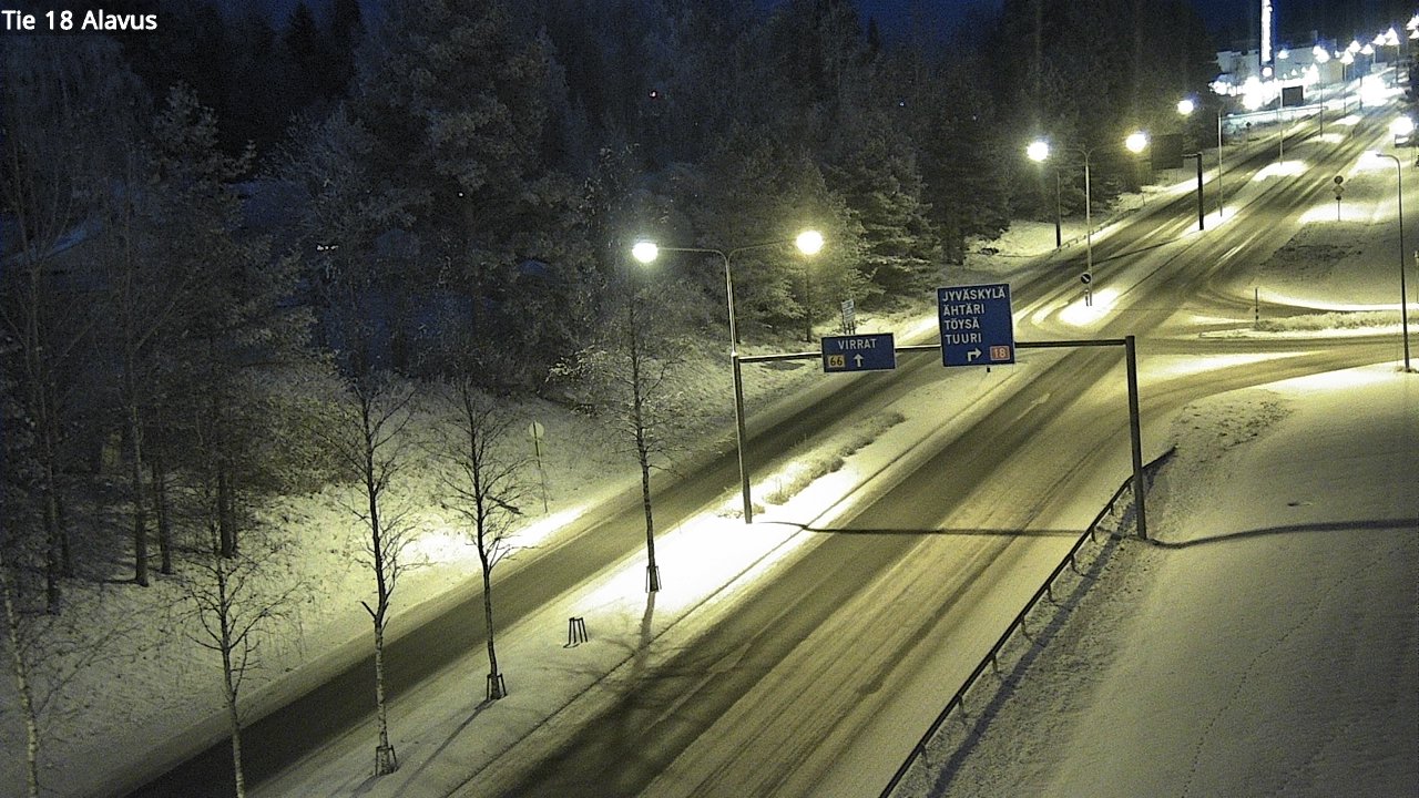 Weather Camera Image Väg 18 Alavo, Alavus, Etelä-Pohjanmaa