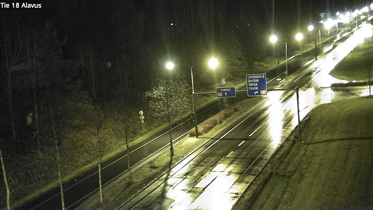 Weather Camera Image Väg 18 Alavo, Alavus, Etelä-Pohjanmaa