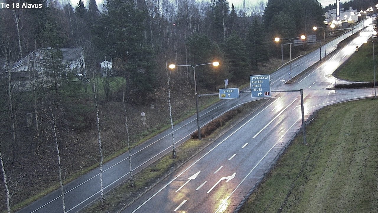 Weather Camera Image Väg 18 Alavo, Alavus, Etelä-Pohjanmaa