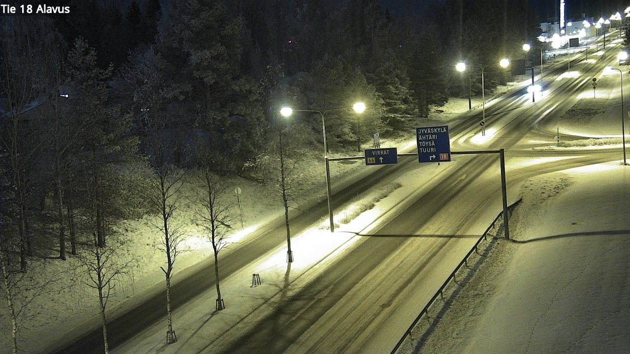 Weather Camera Image Väg 18 Alavo, Alavus, Etelä-Pohjanmaa