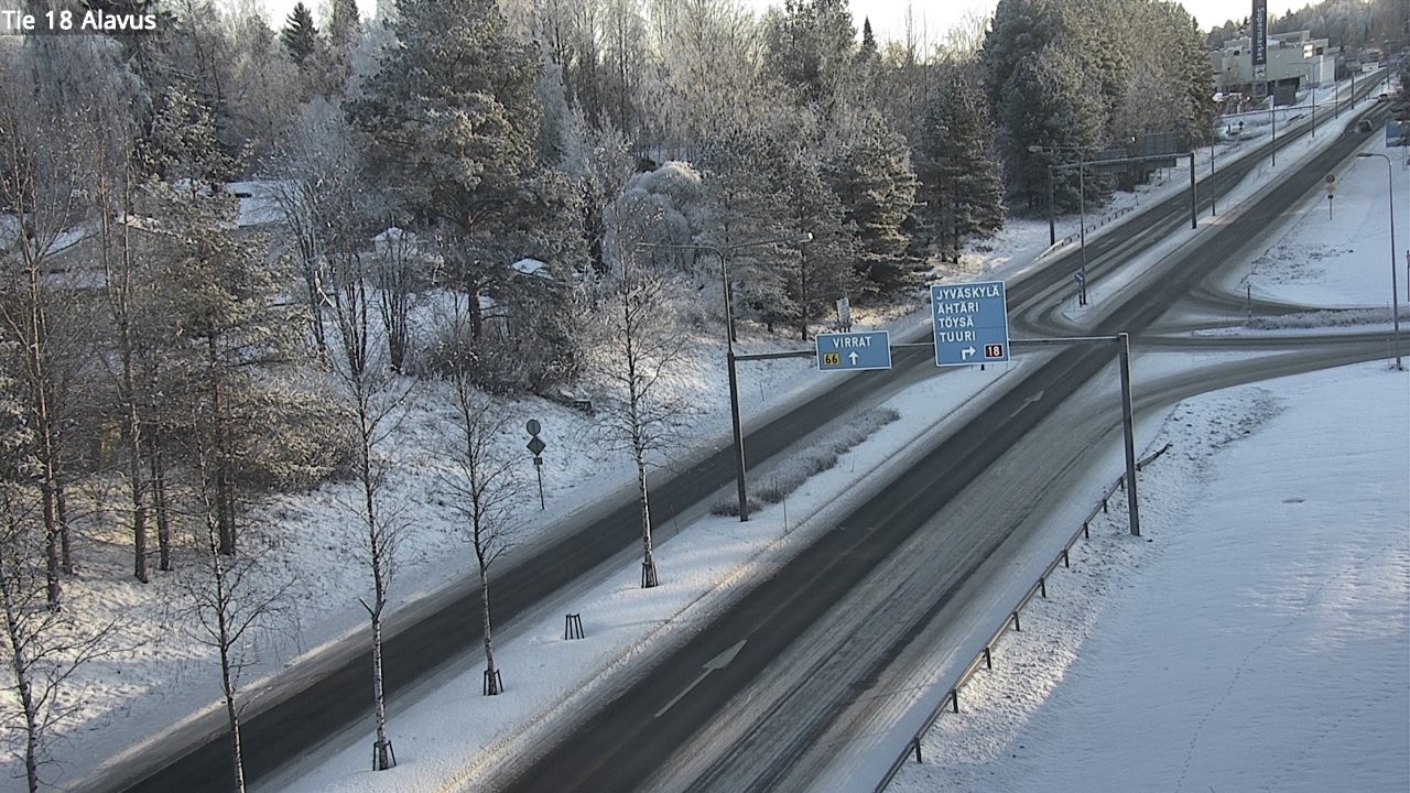 Weather Camera Image Väg 18 Alavo, Alavus, Etelä-Pohjanmaa