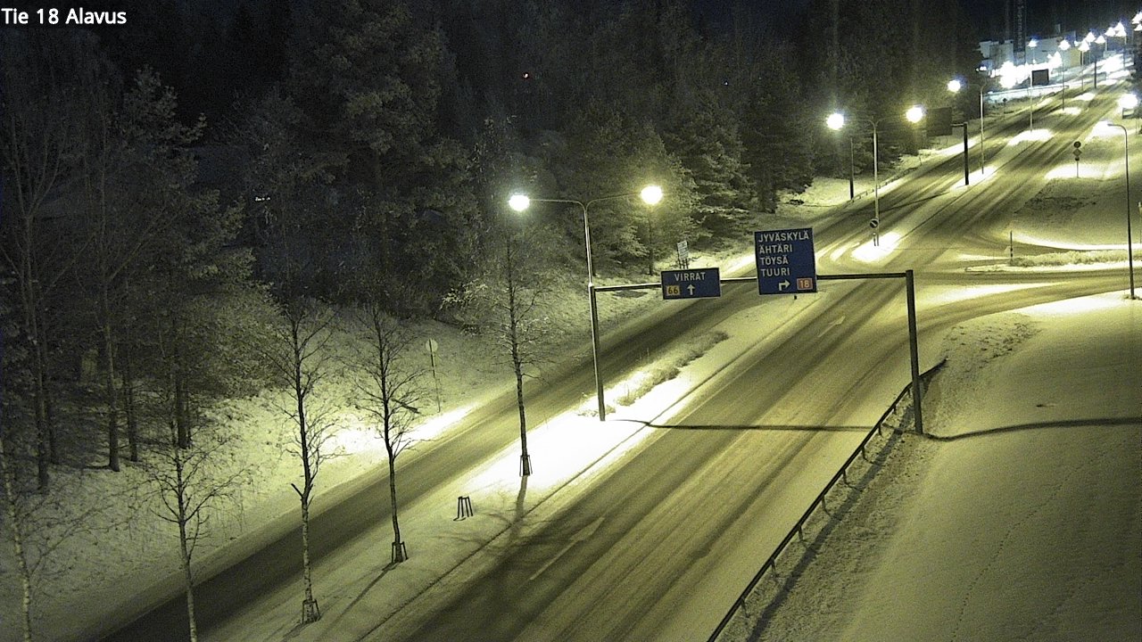 Weather Camera Image Road 18 Alavus, Alavus, Etelä-Pohjanmaa