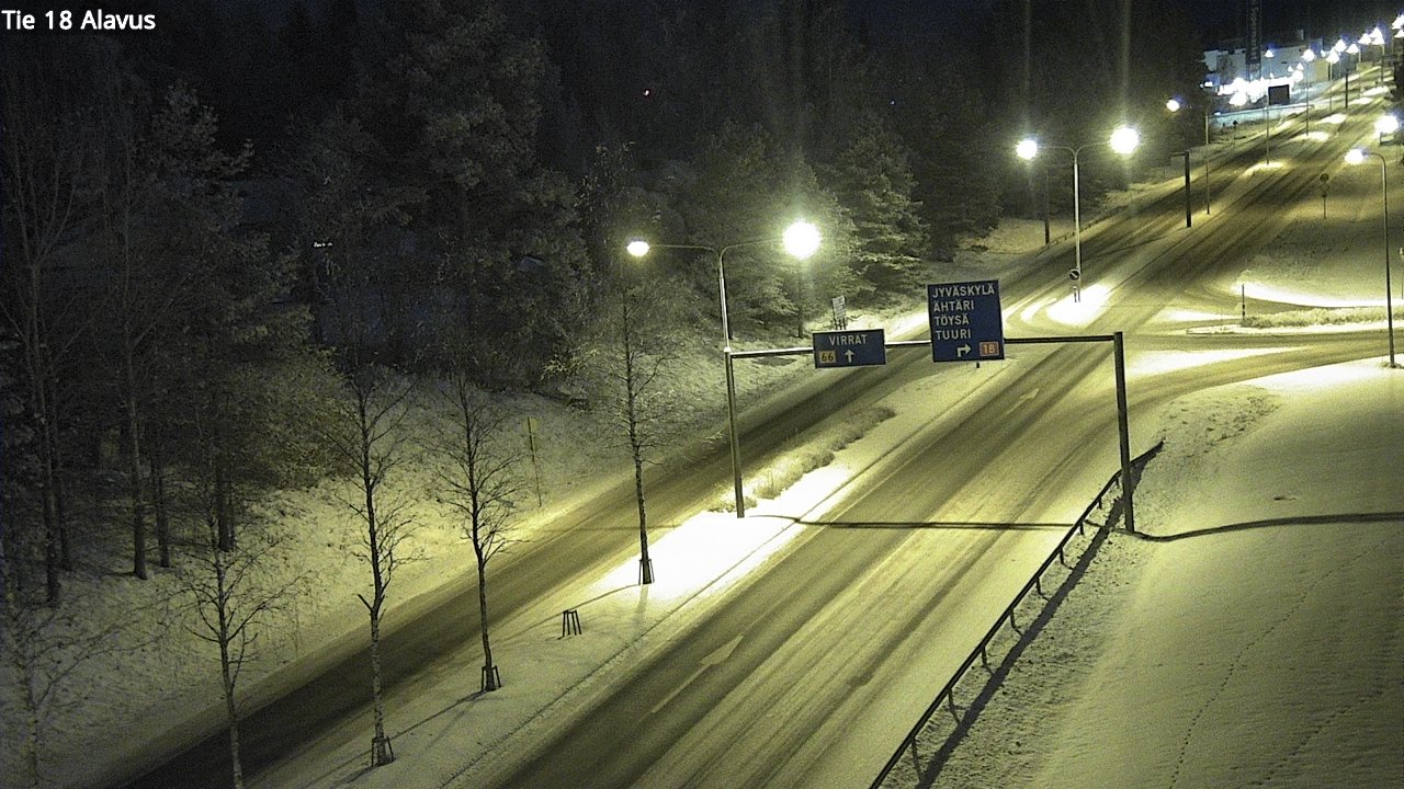 Weather Camera Image Road 18 Alavus, Alavus, Etelä-Pohjanmaa