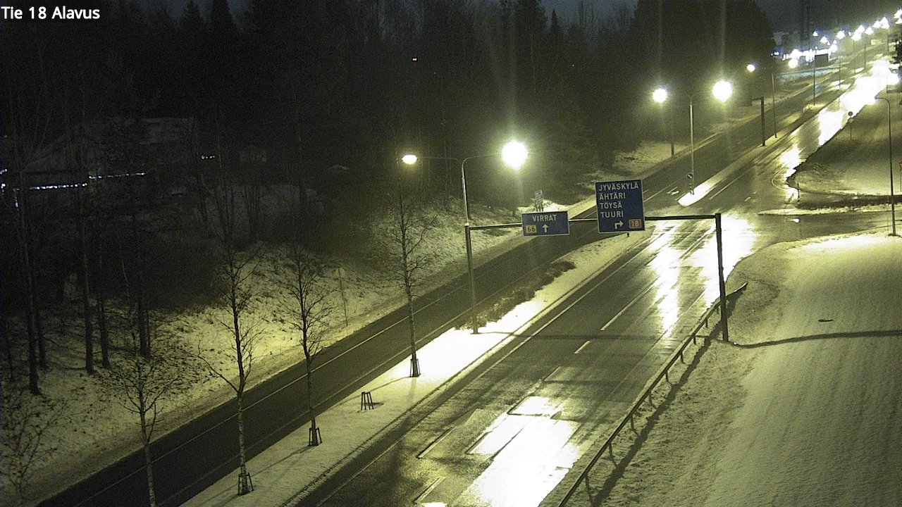 Weather Camera Image Road 18 Alavus, Alavus, Etelä-Pohjanmaa