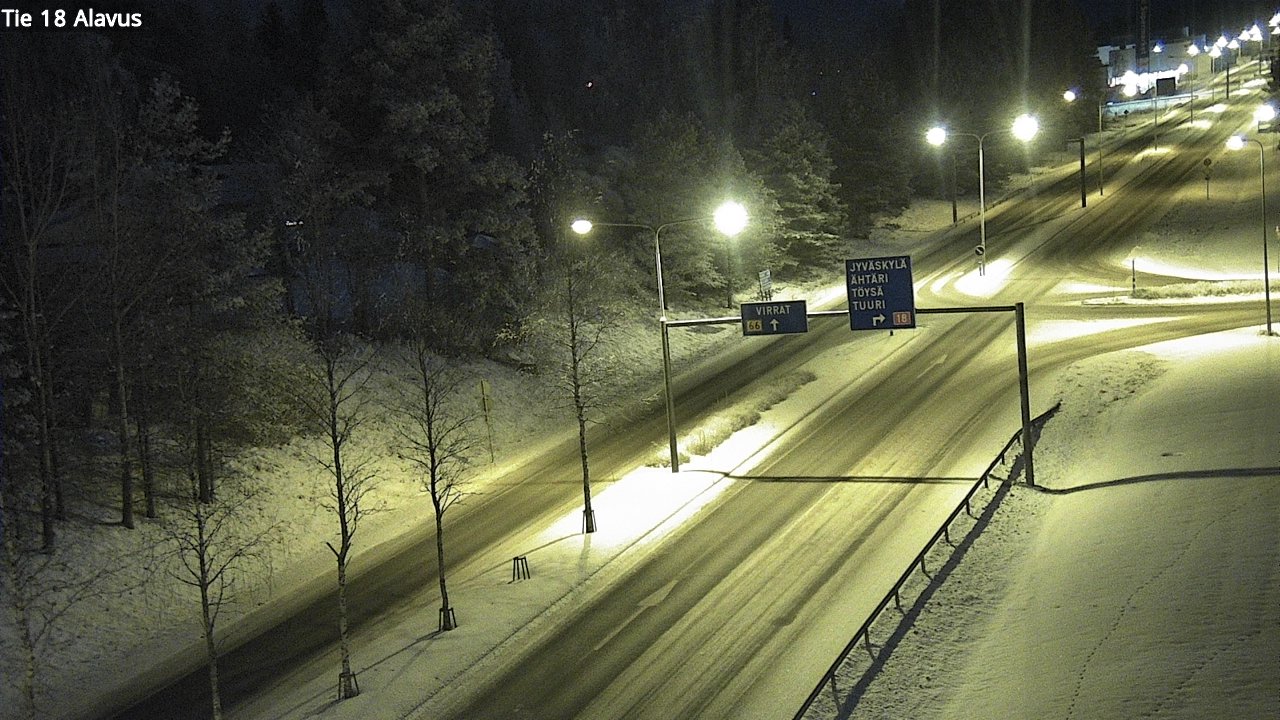 Weather Camera Image Road 18 Alavus, Alavus, Etelä-Pohjanmaa