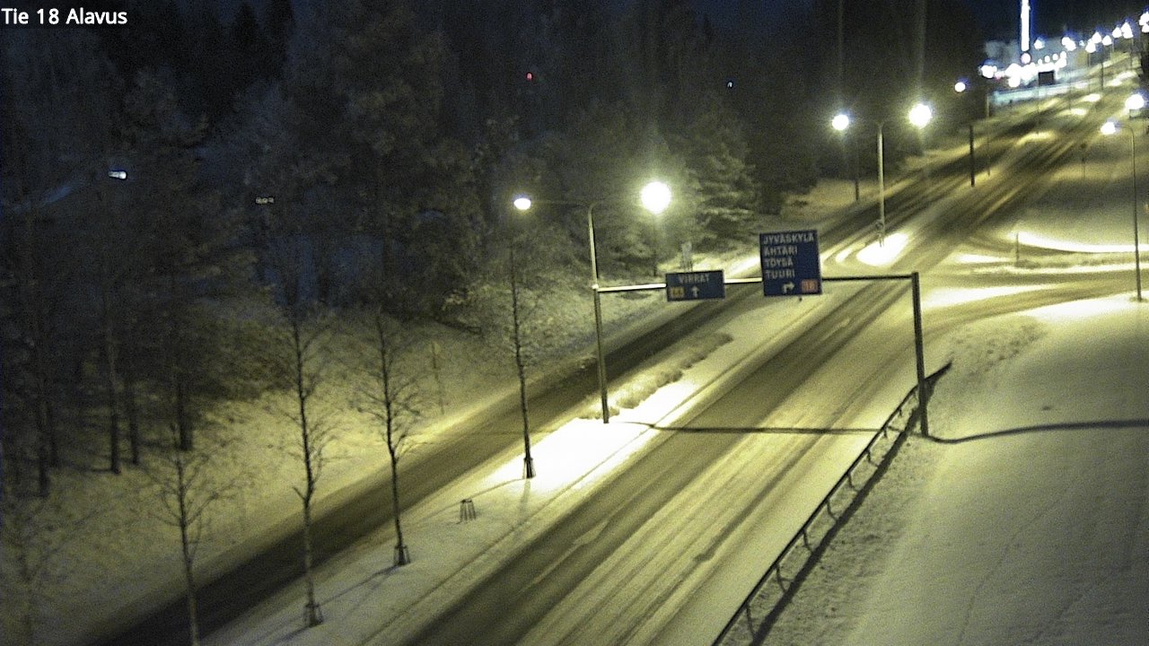 Weather Camera Image Väg 18 Alavo, Alavus, Etelä-Pohjanmaa