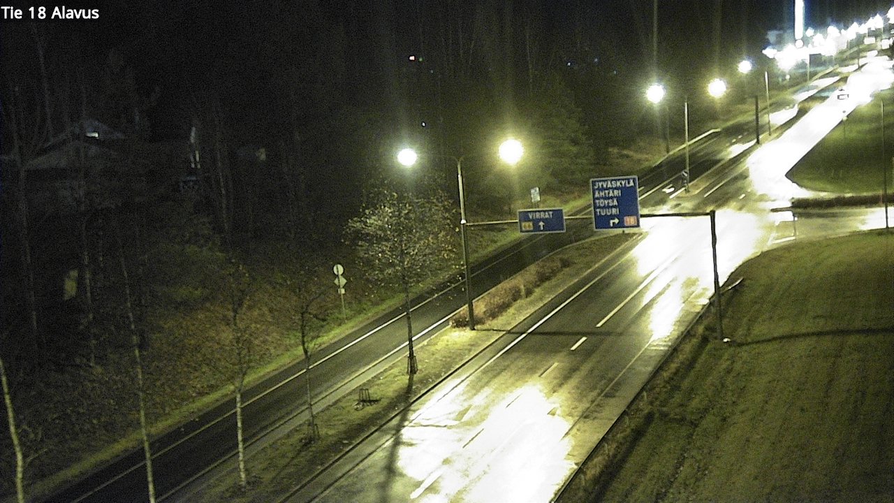 Weather Camera Image Road 18 Alavus, Alavus, Etelä-Pohjanmaa