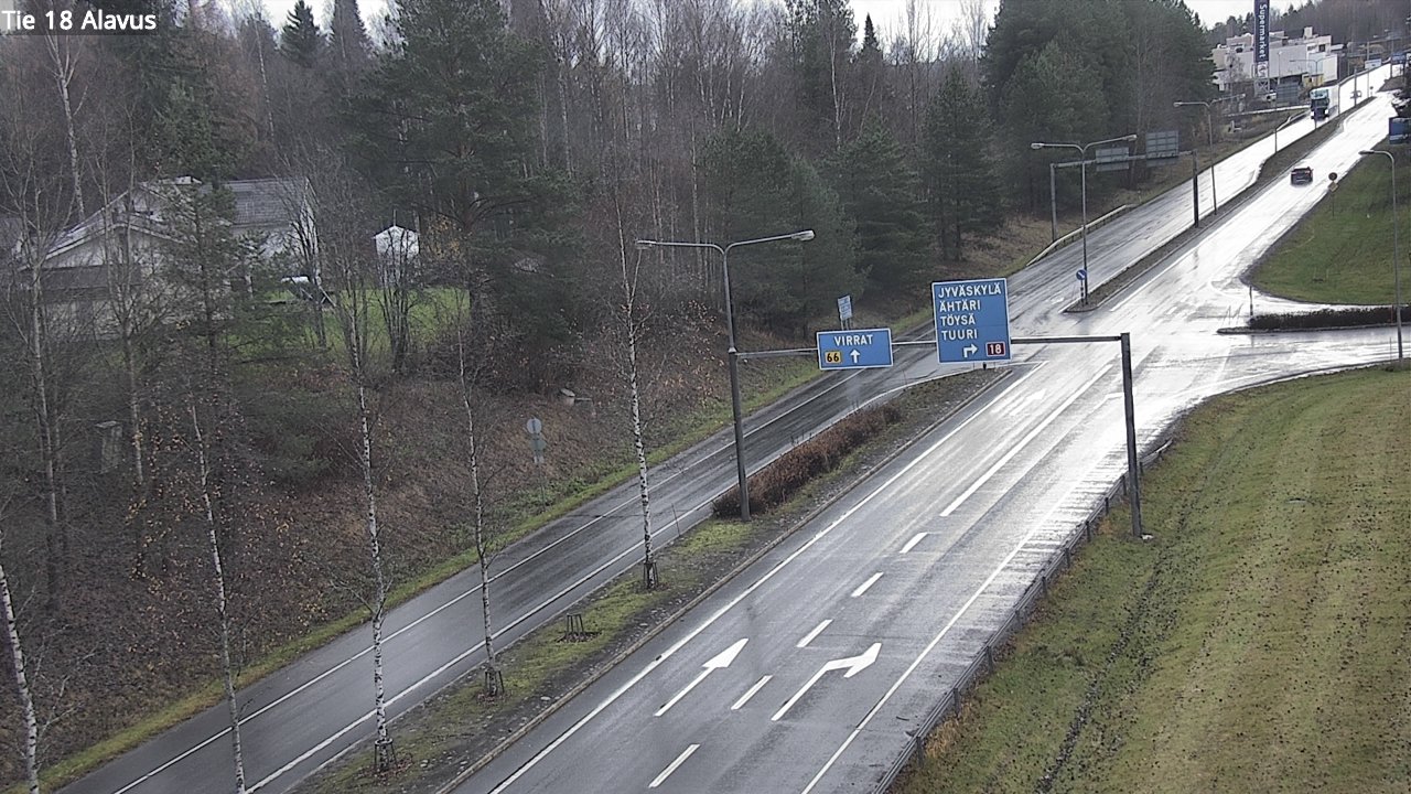 Weather Camera Image Väg 18 Alavo, Alavus, Etelä-Pohjanmaa