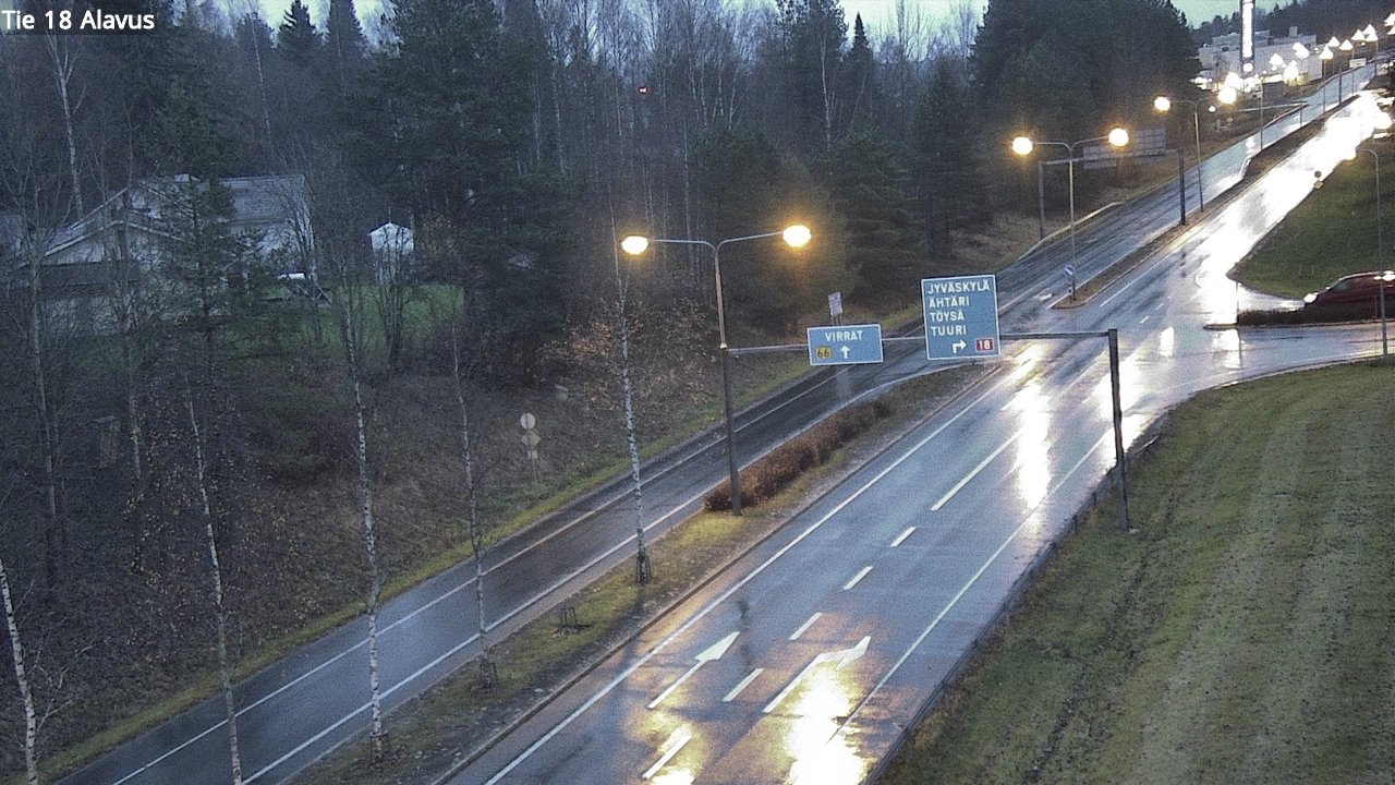 Weather Camera Image Väg 18 Alavo, Alavus, Etelä-Pohjanmaa