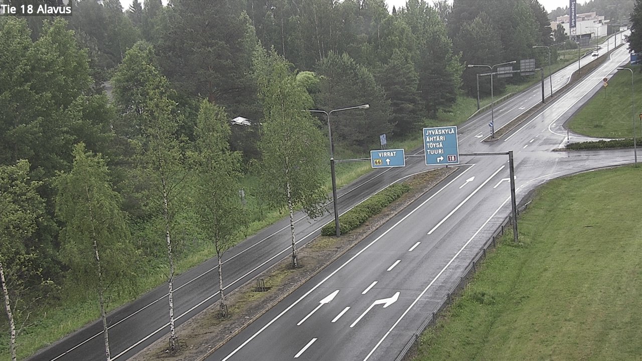 Weather Camera Image Väg 18 Alavo, Alavus, Etelä-Pohjanmaa