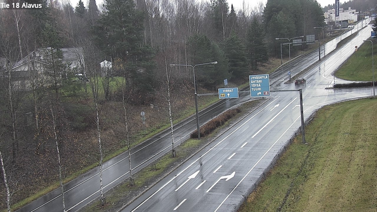 Weather Camera Image Väg 18 Alavo, Alavus, Etelä-Pohjanmaa