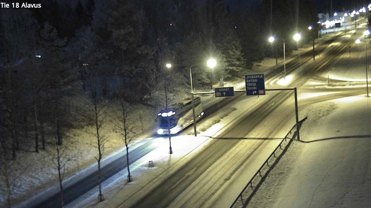 Weather Camera Image Väg 18 Alavo, Alavus, Etelä-Pohjanmaa