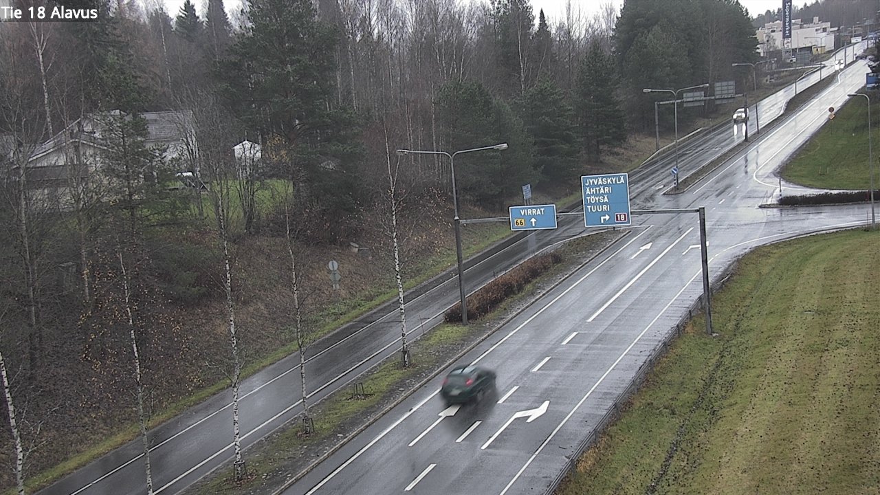 Weather Camera Image Väg 18 Alavo, Alavus, Etelä-Pohjanmaa