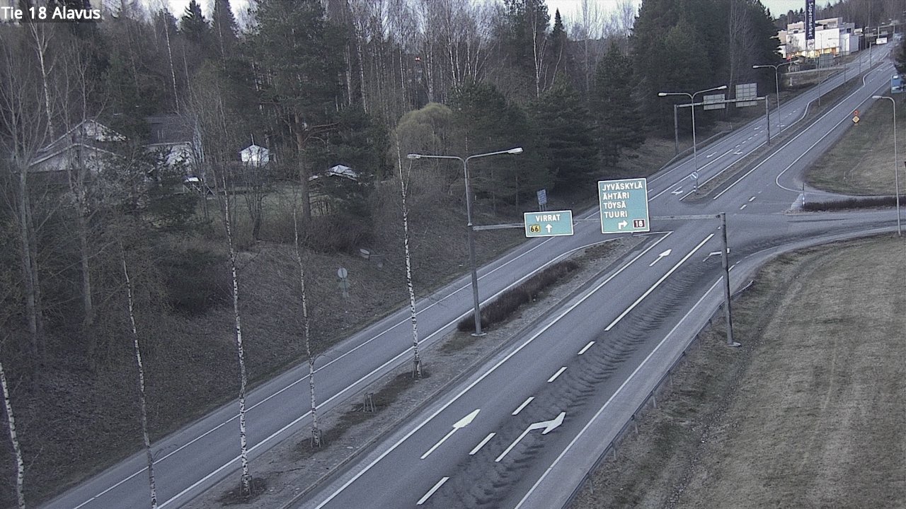 Weather Camera Image Road 18 Alavus, Alavus, Etelä-Pohjanmaa