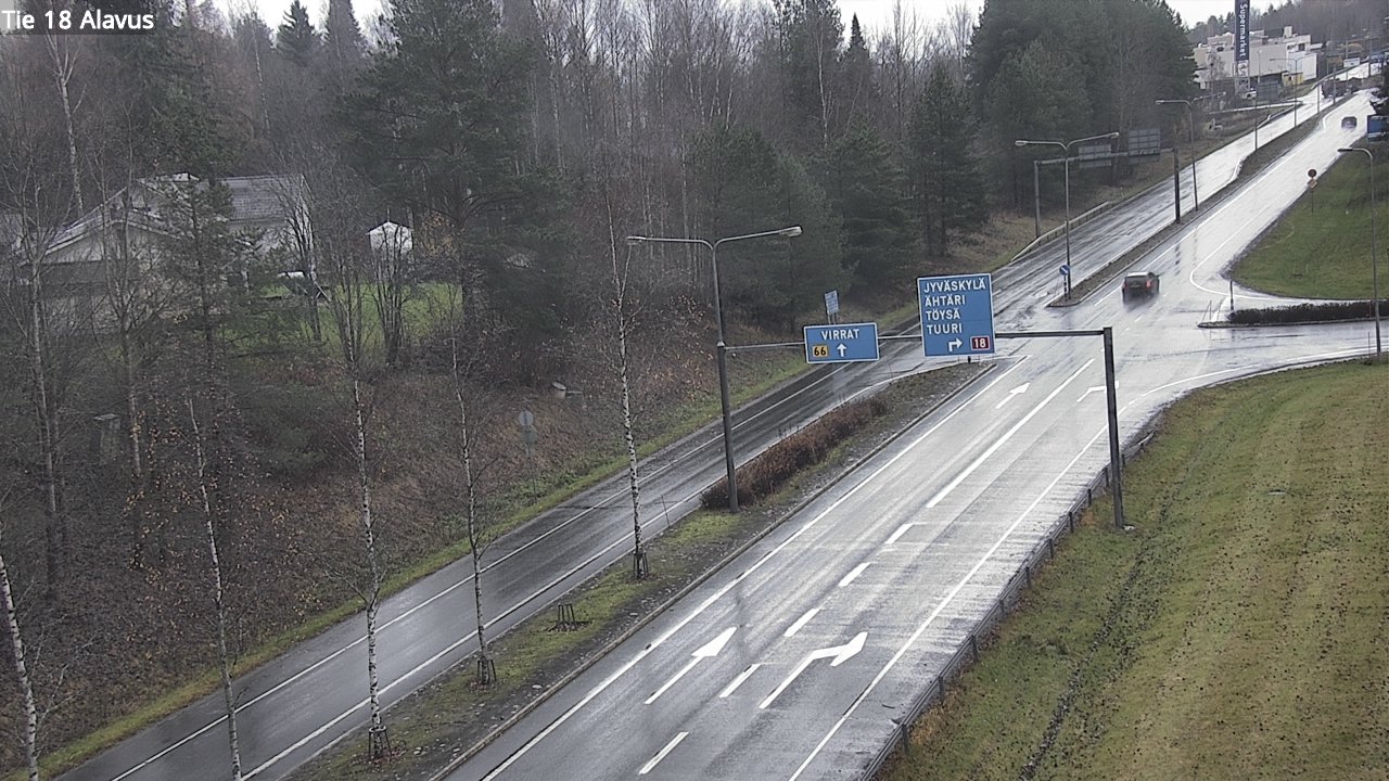 Weather Camera Image Väg 18 Alavo, Alavus, Etelä-Pohjanmaa