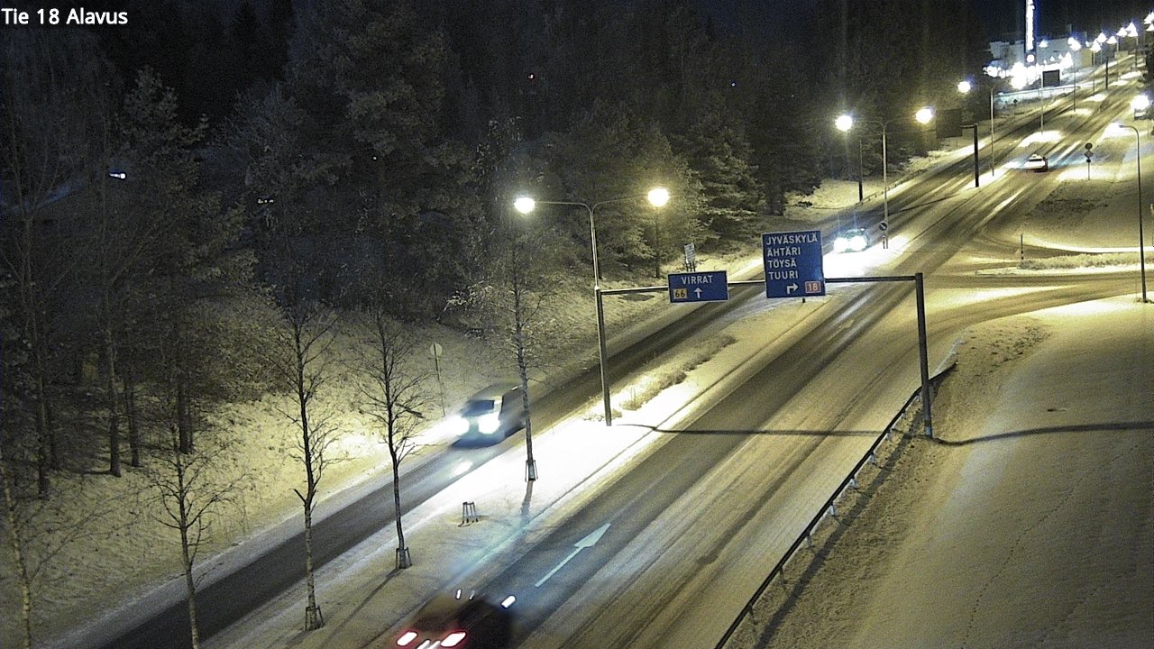 Weather Camera Image Väg 18 Alavo, Alavus, Etelä-Pohjanmaa