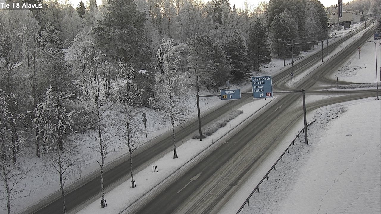 Weather Camera Image Väg 18 Alavo, Alavus, Etelä-Pohjanmaa