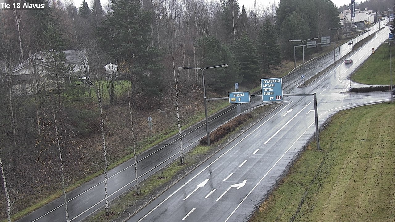 Weather Camera Image Väg 18 Alavo, Alavus, Etelä-Pohjanmaa