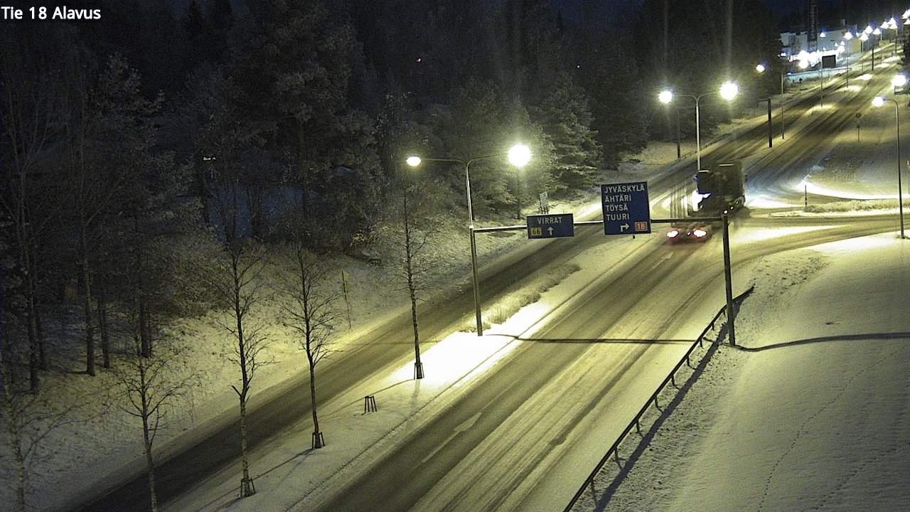 Weather Camera Image Väg 18 Alavo, Alavus, Etelä-Pohjanmaa