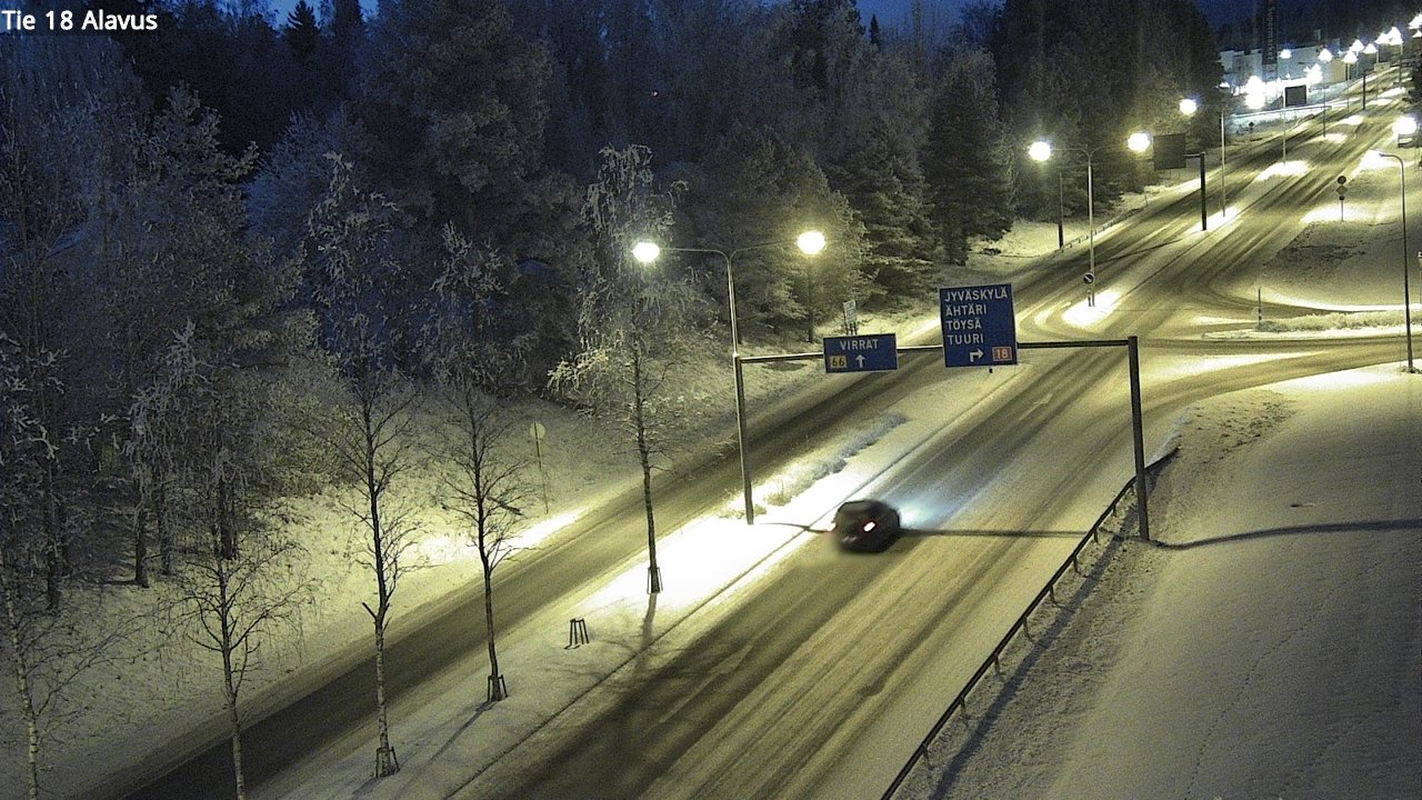 Weather Camera Image Väg 18 Alavo, Alavus, Etelä-Pohjanmaa