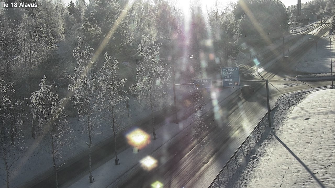 Weather Camera Image Väg 18 Alavo, Alavus, Etelä-Pohjanmaa