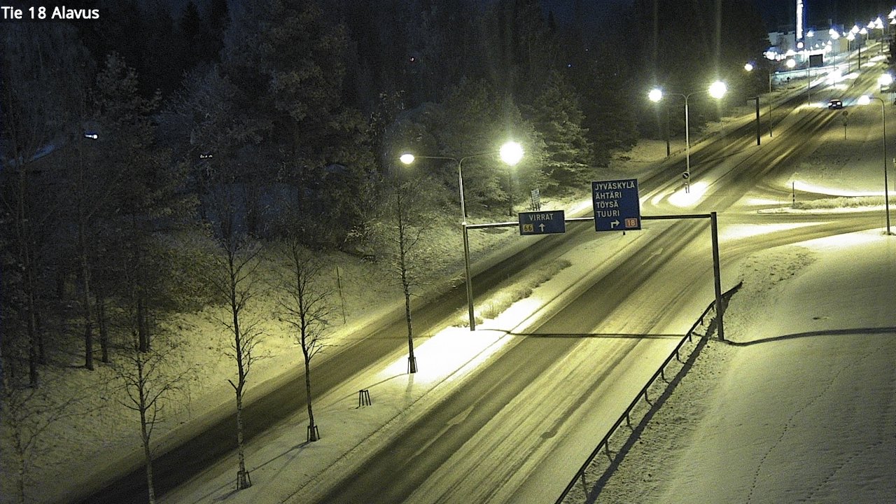 Weather Camera Image Väg 18 Alavo, Alavus, Etelä-Pohjanmaa