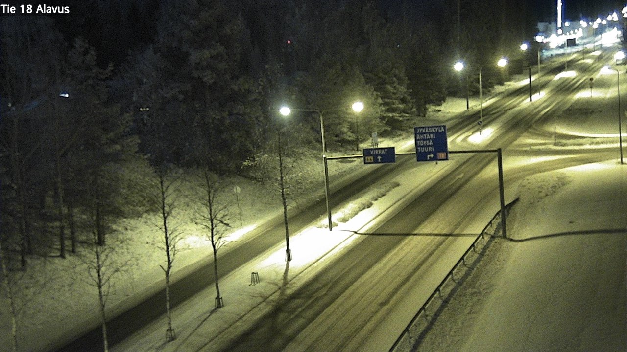 Weather Camera Image Väg 18 Alavo, Alavus, Etelä-Pohjanmaa