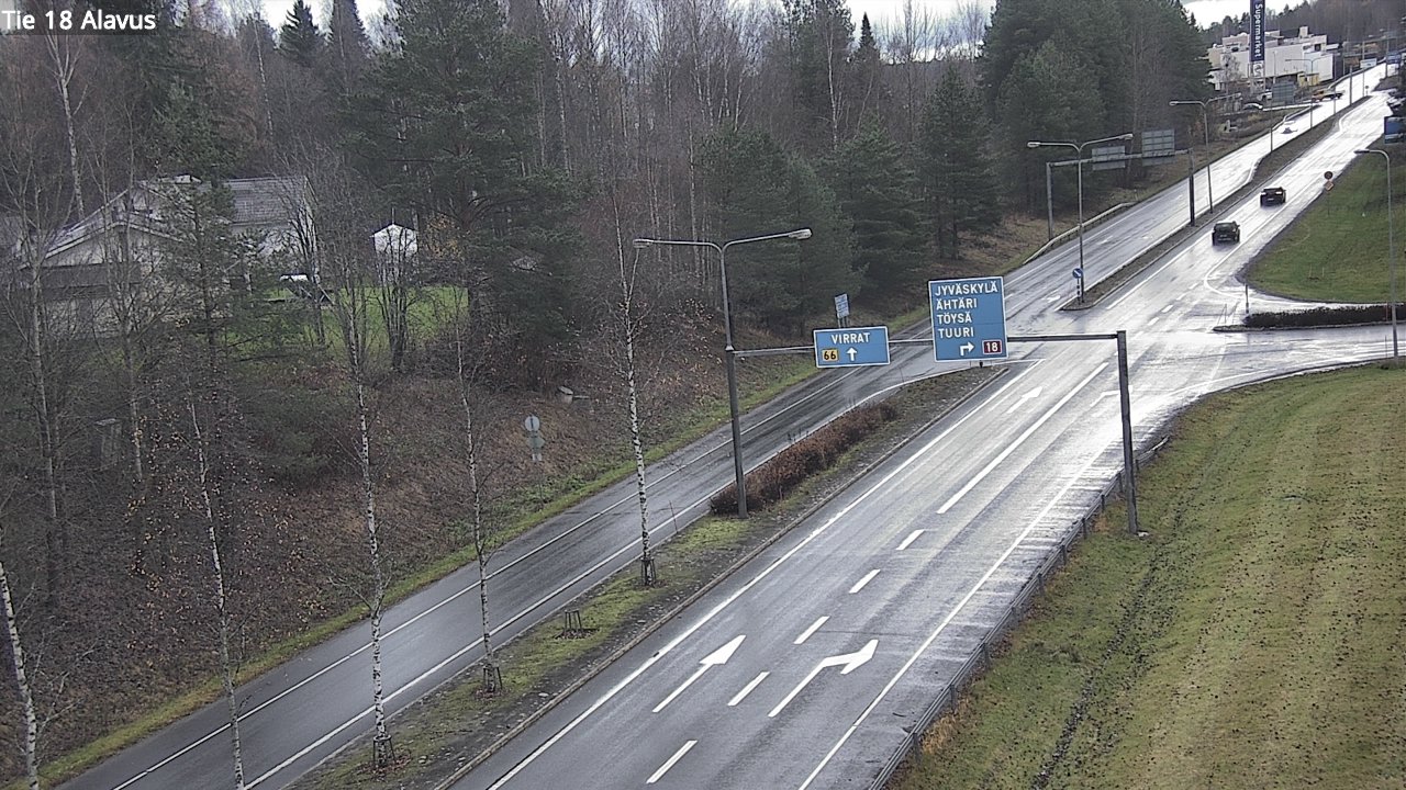 Weather Camera Image Väg 18 Alavo, Alavus, Etelä-Pohjanmaa