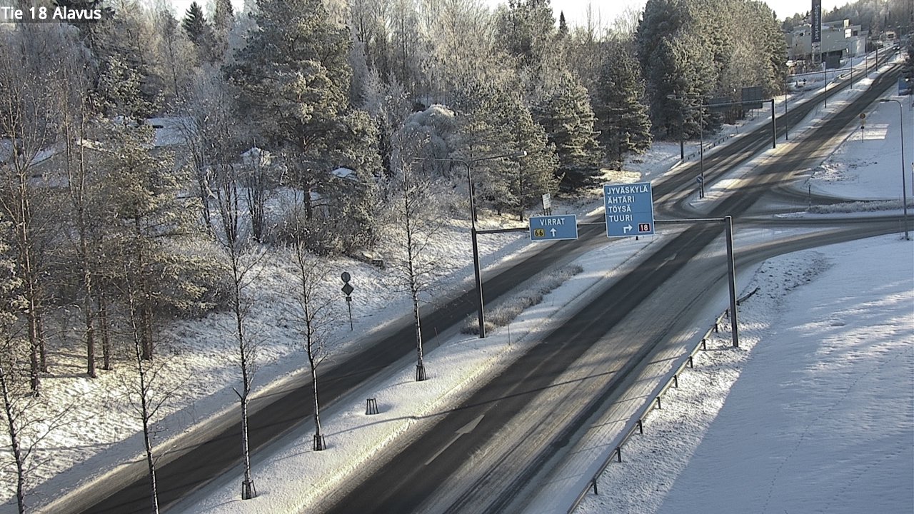 Weather Camera Image Väg 18 Alavo, Alavus, Etelä-Pohjanmaa