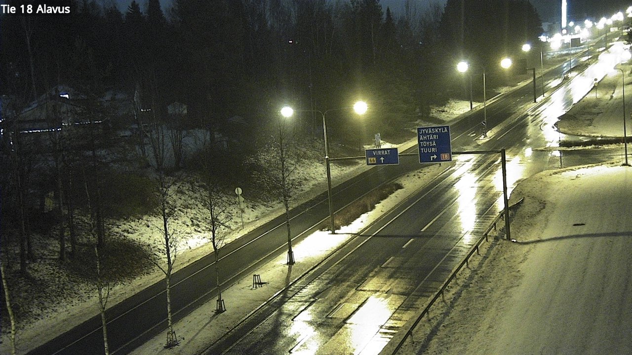 Weather Camera Image Road 18 Alavus, Alavus, Etelä-Pohjanmaa