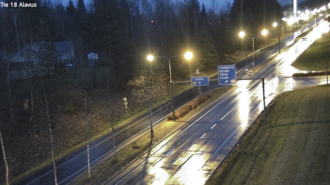 Weather Camera Image Väg 18 Alavo, Alavus, Etelä-Pohjanmaa