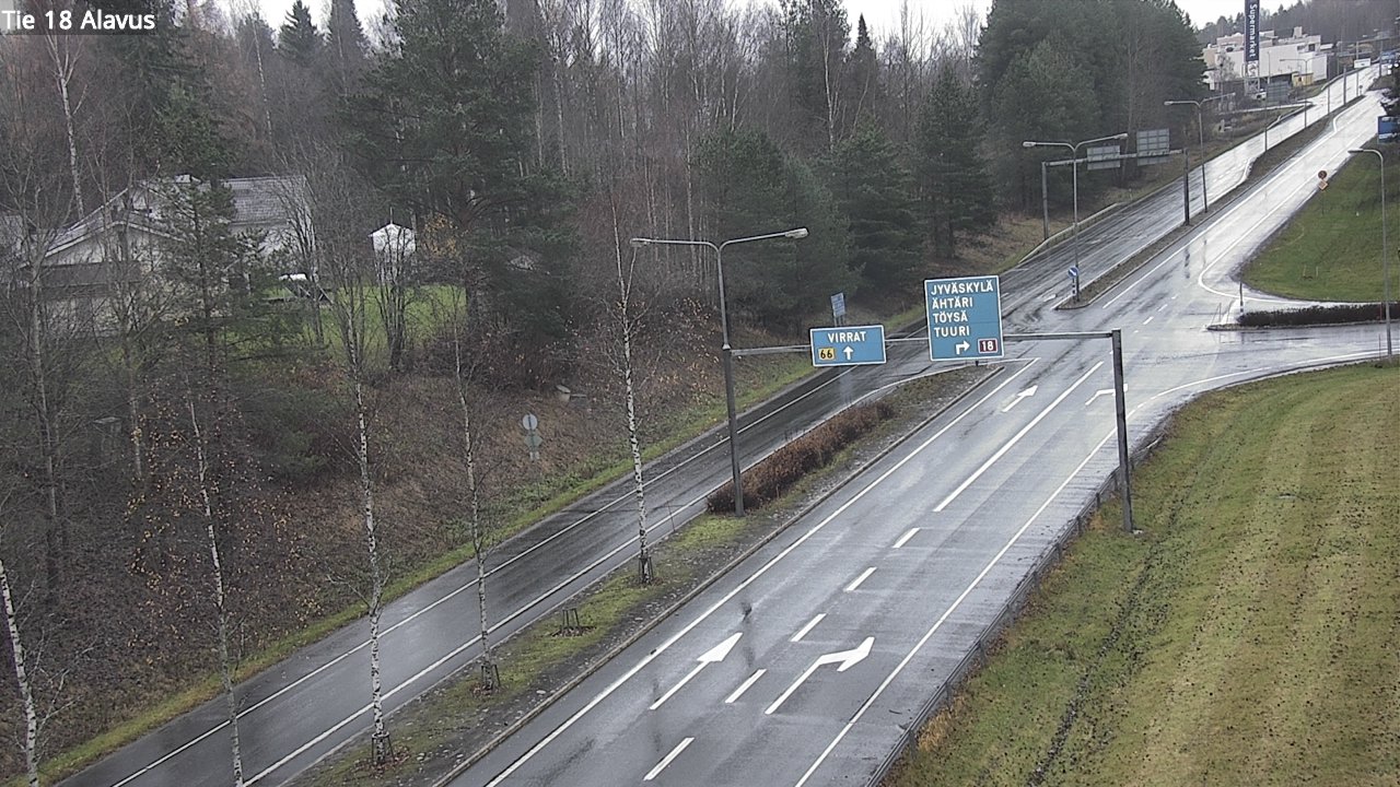 Weather Camera Image Väg 18 Alavo, Alavus, Etelä-Pohjanmaa