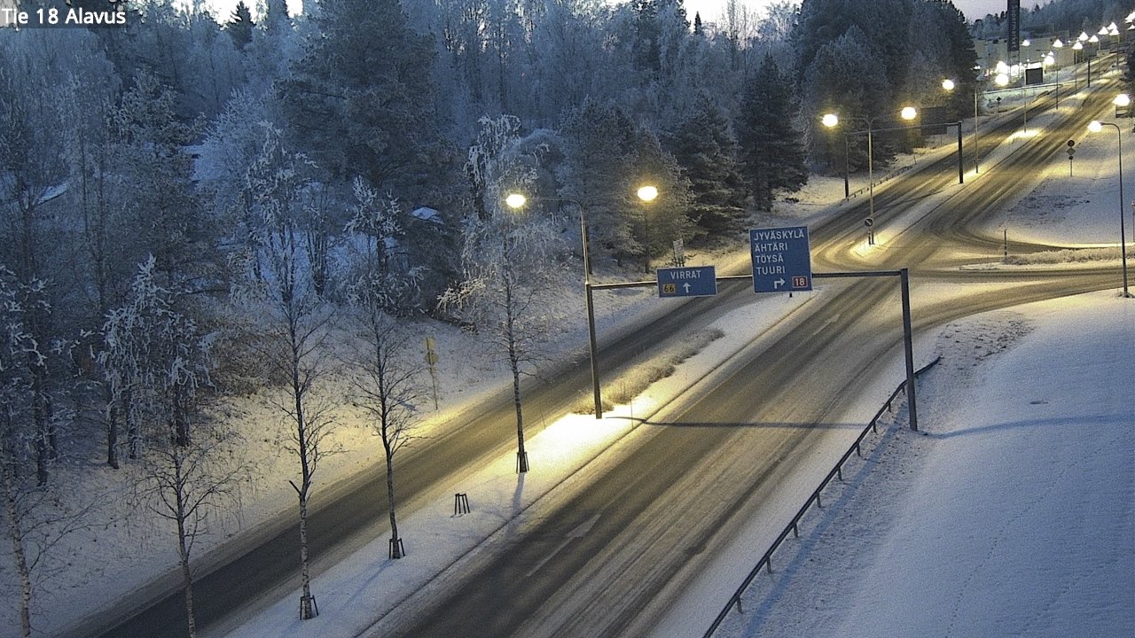 Weather Camera Image Väg 18 Alavo, Alavus, Etelä-Pohjanmaa