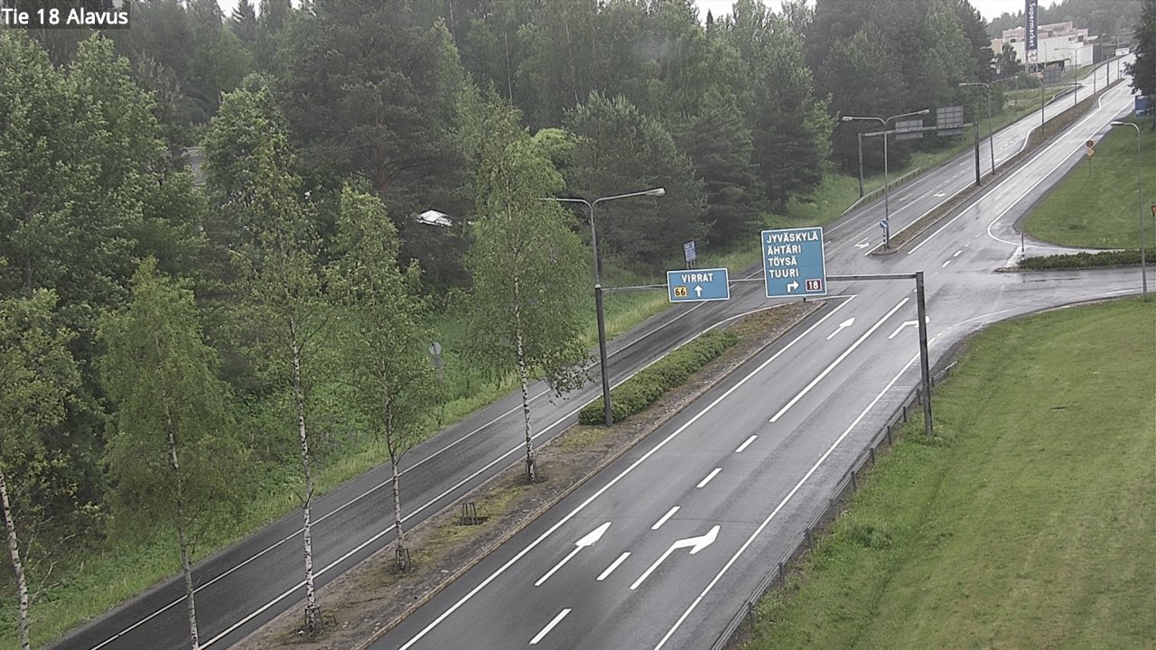 Weather Camera Image Väg 18 Alavo, Alavus, Etelä-Pohjanmaa
