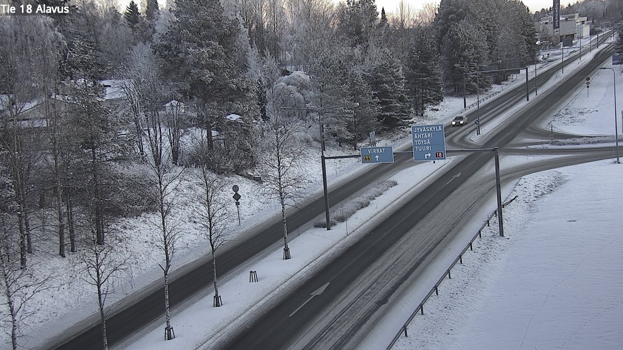 Weather Camera Image Väg 18 Alavo, Alavus, Etelä-Pohjanmaa